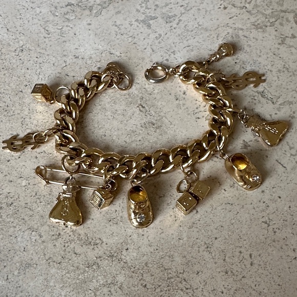 Kirks Folly Jewelry - Kirks Folly Gold Charm Bracelet with Unique Charms